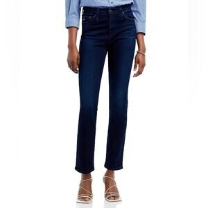 AG Adriano Goldschmied Mari High Rise Slim Straight Indigo Denim, Size 29
